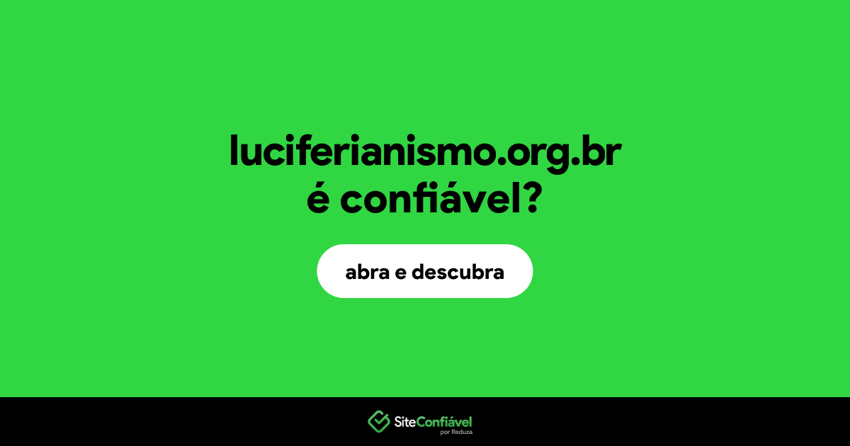 O site luciferianismo.org.br é confiável?