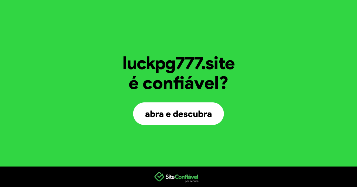O site luckpg777.site é confiável?