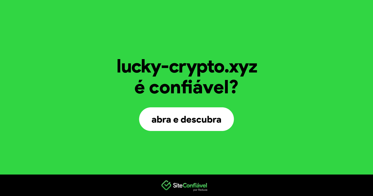 O site lucky-crypto.xyz é confiável?