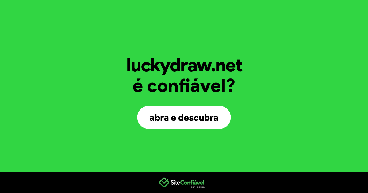 O site luckydraw.net é confiável?