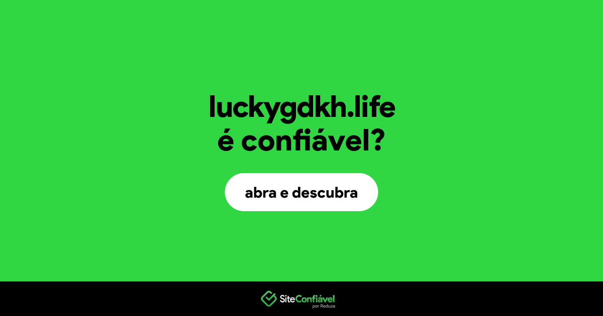 O site luckygdkh.life é confiável?