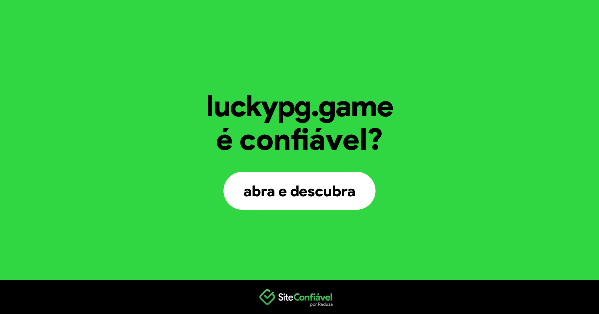 O site luckypg.game é confiável?