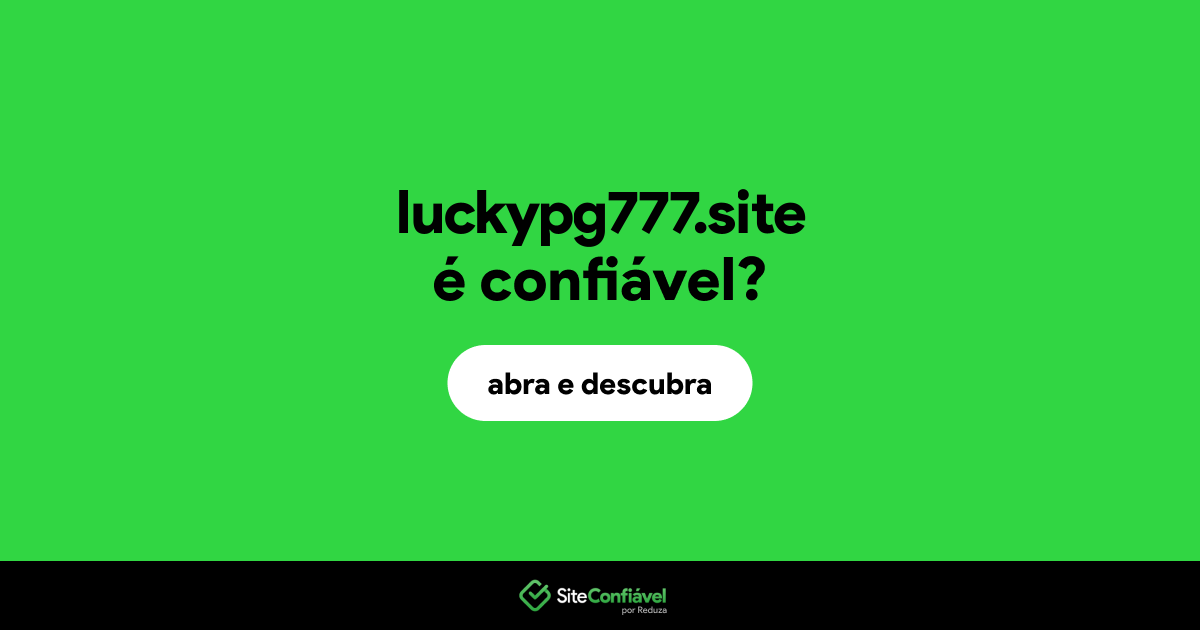 O site luckypg777.site é confiável?