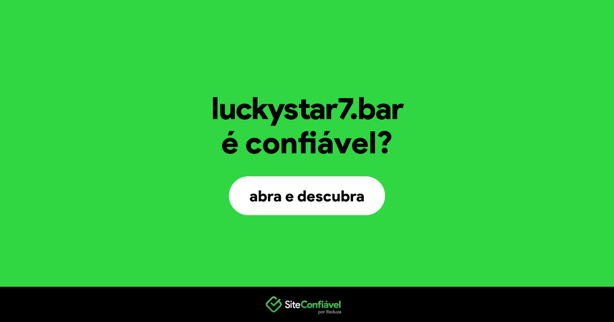 O site luckystar7.bar é confiável?