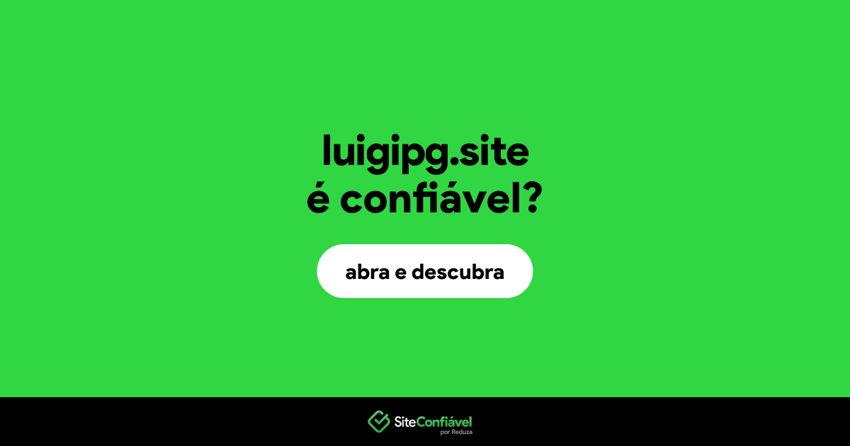 O site luigipg.site é confiável?