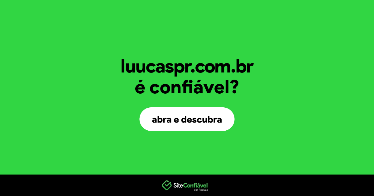 O site luucaspr.com.br é confiável?