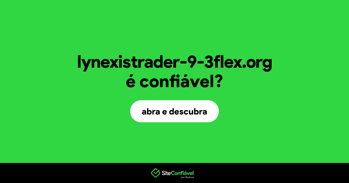 O site lynexistrader-9-3flex.org é confiável?
