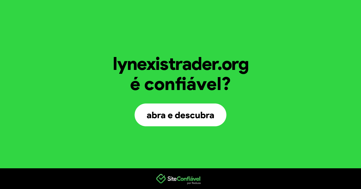 O site lynexistrader.org é confiável?