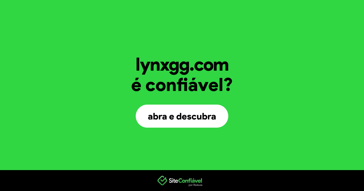 O site lynxgg.com é confiável?