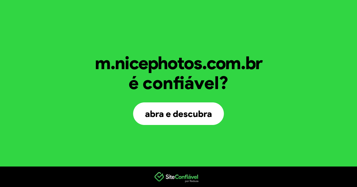 O site m.nicephotos.com.br é confiável?