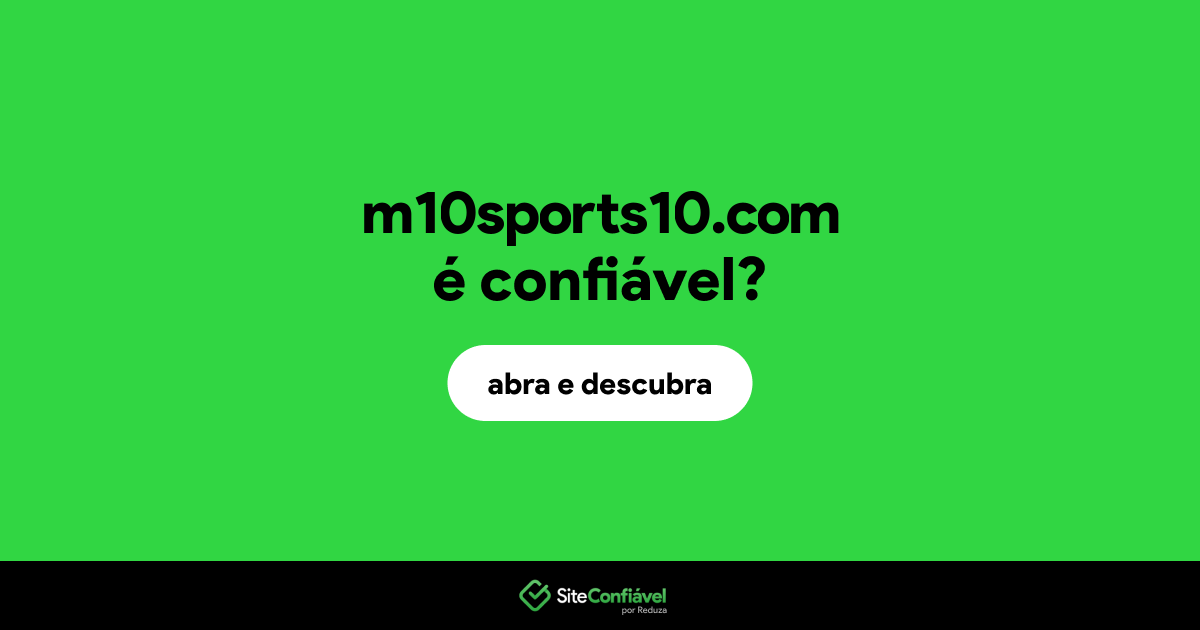 O site m10sports10.com é confiável?