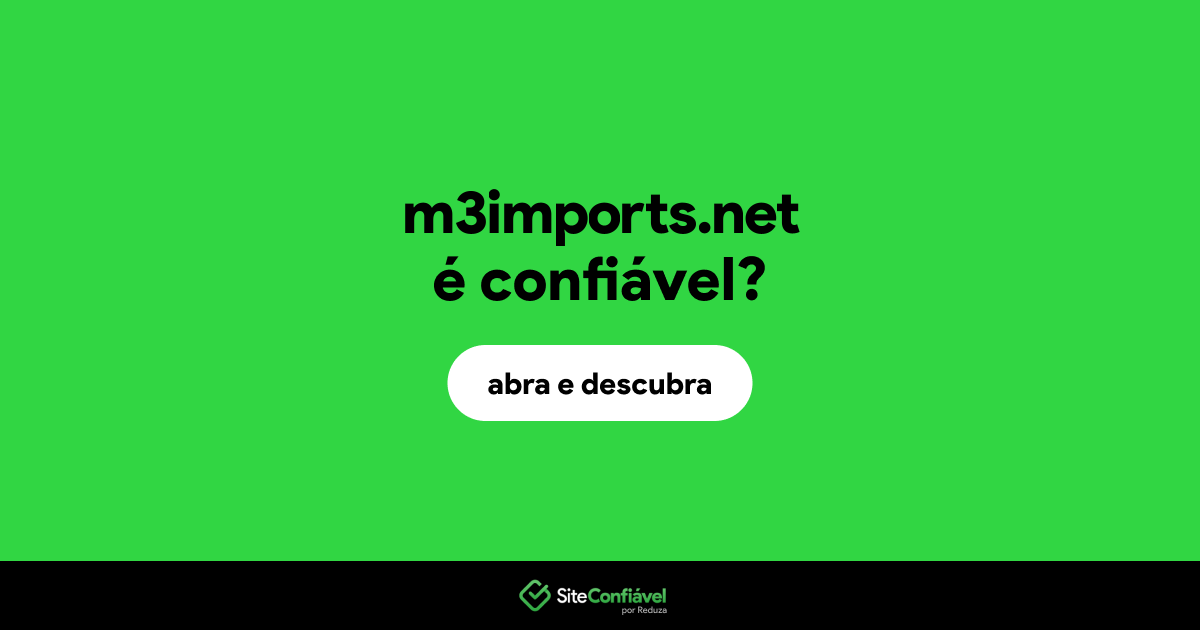 O site m3imports.net é confiável?