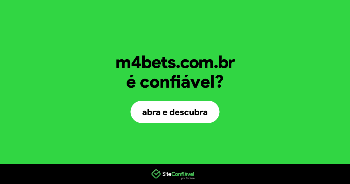 O site m4bets.com.br é confiável?