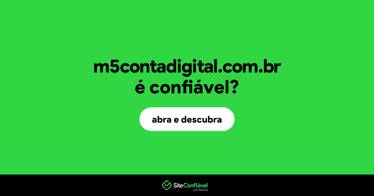 O site m5contadigital.com.br é confiável?
