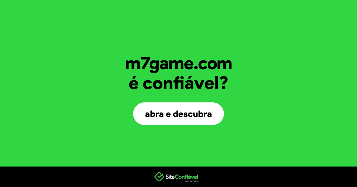 O site m7game.com é confiável?