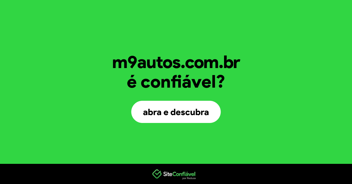 O site m9autos.com.br é confiável?