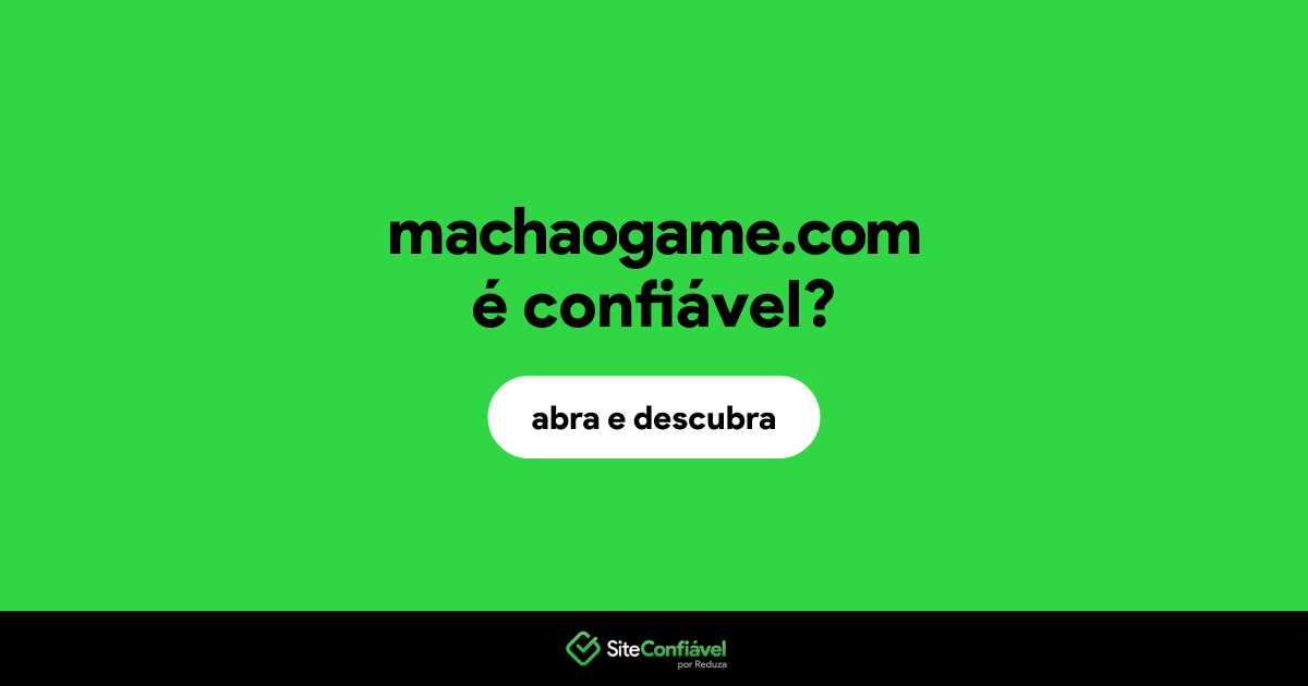 O site machaogame.com é confiável?