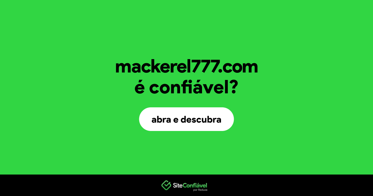 O site mackerel777.com é confiável?