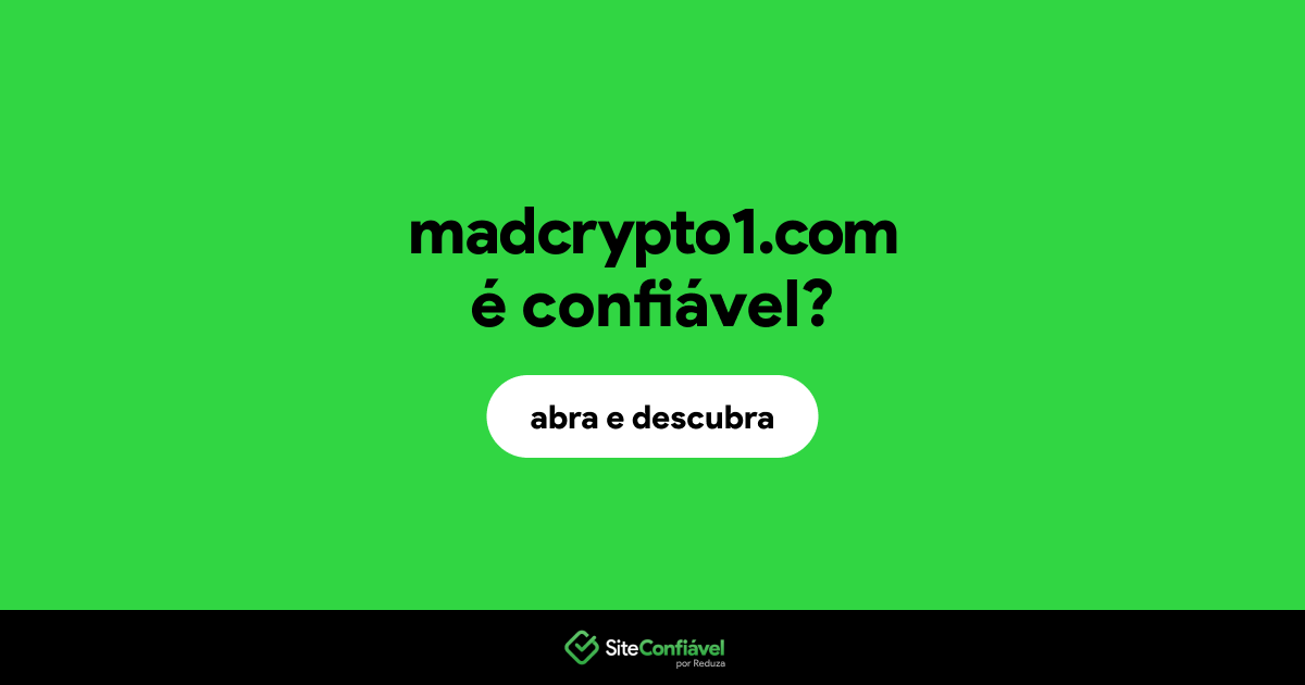 O site madcrypto1.com é confiável?
