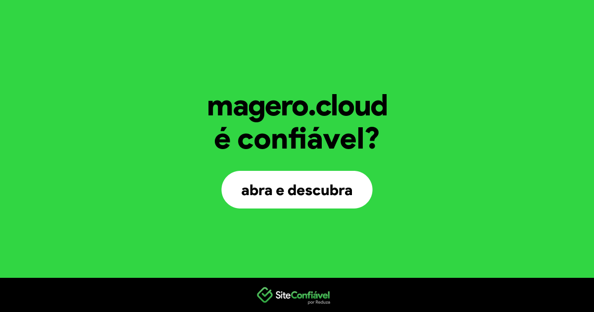 O site magero.cloud é confiável?
