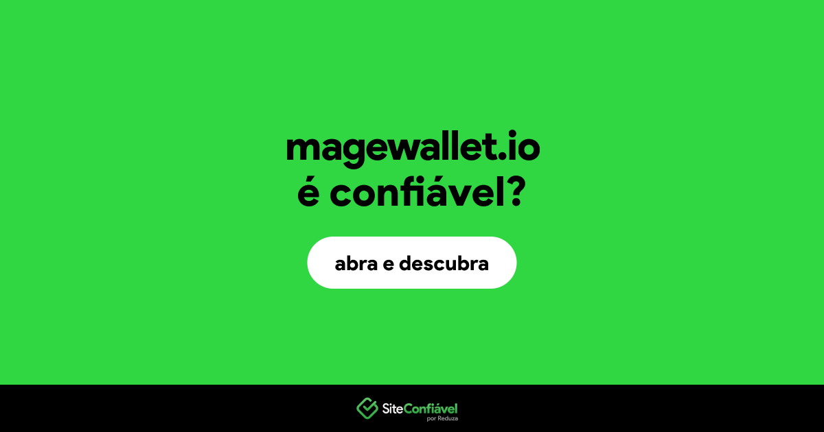 O site magewallet.io é confiável?