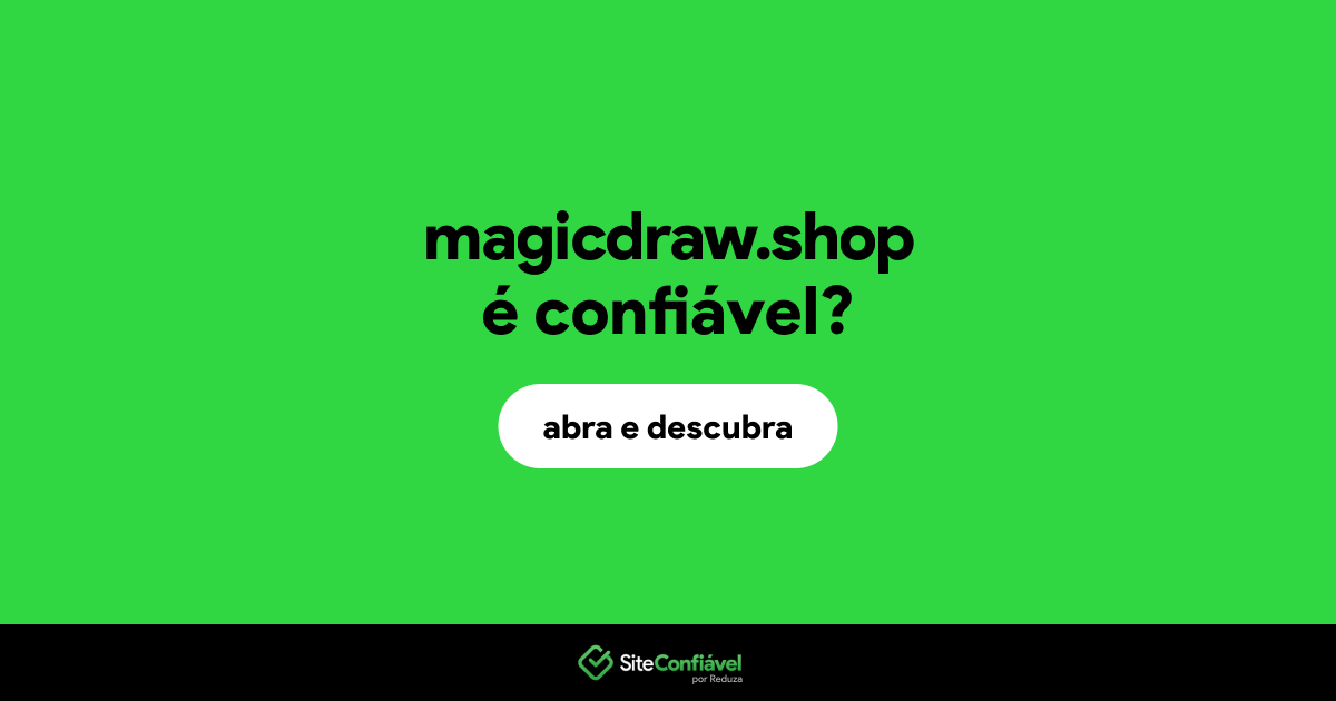 O site magicdraw.shop é confiável?