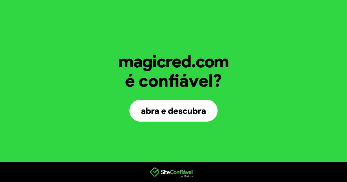 O site magicred.com é confiável?