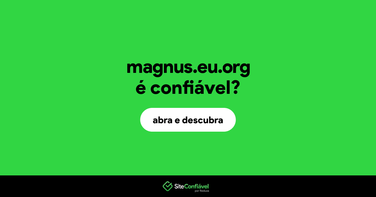 O site magnus.eu.org é confiável?