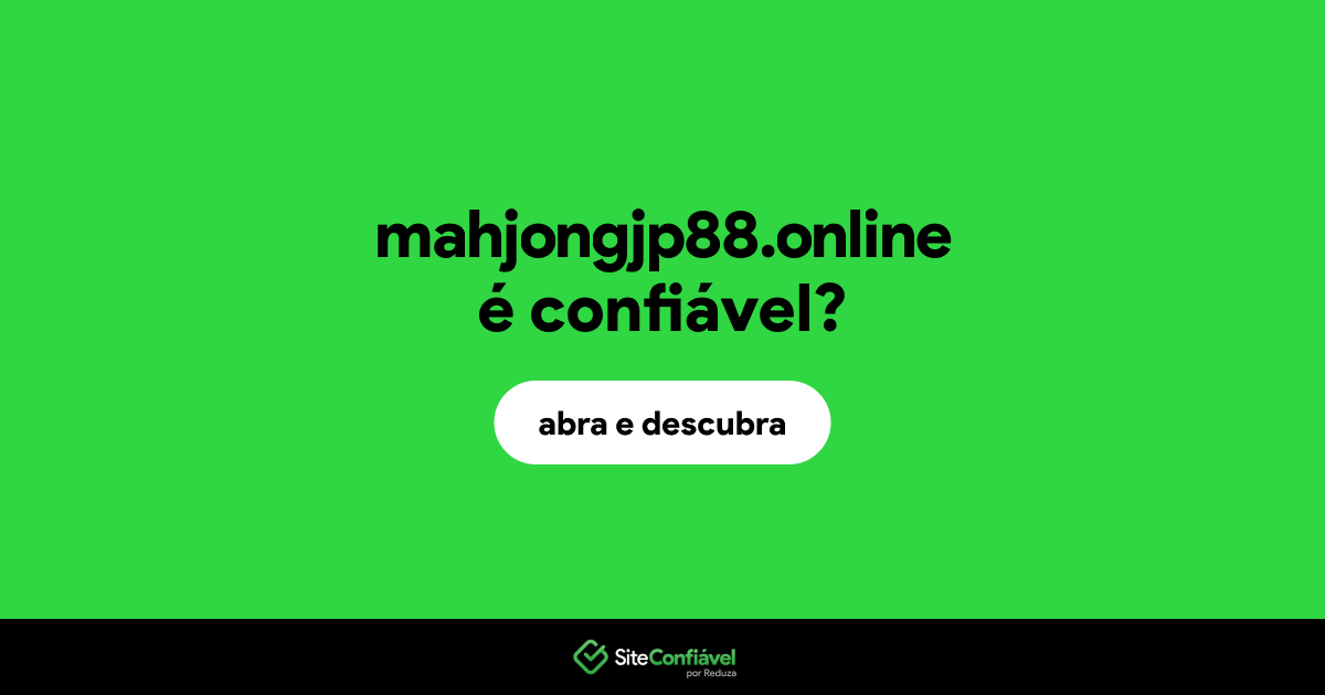 O site mahjongjp88.online é confiável?