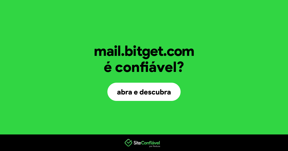 O site mail.bitget.com é confiável?