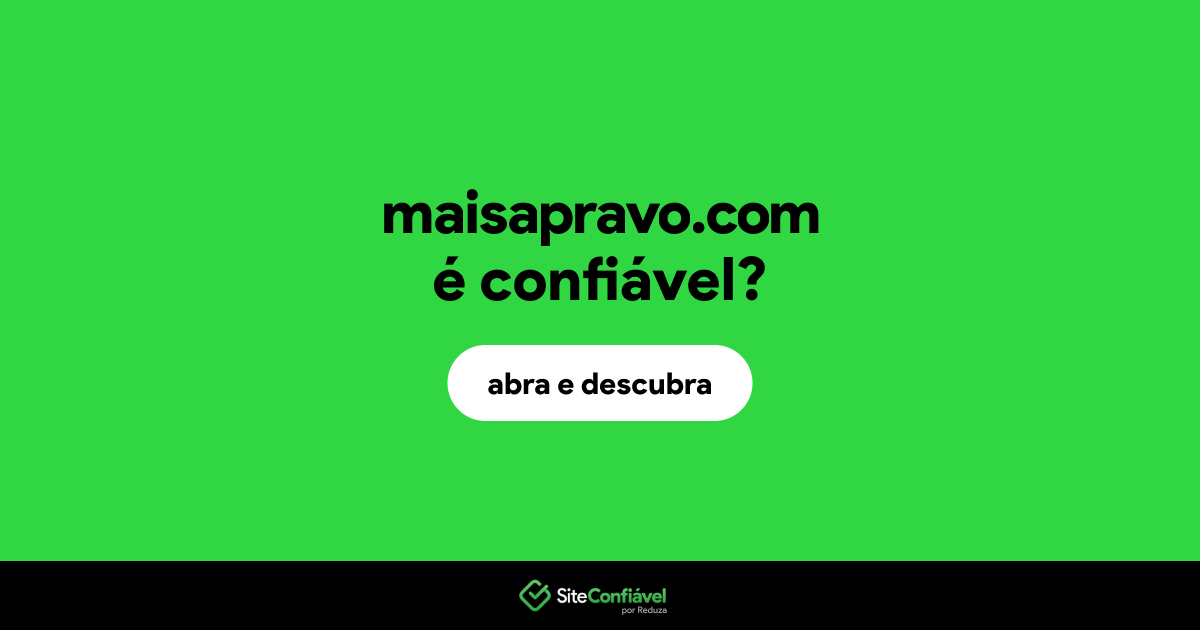 O site maisapravo.com é confiável?