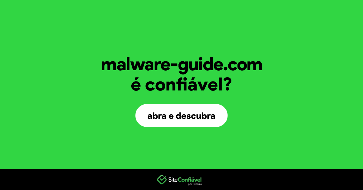 O site malware-guide.com é confiável?