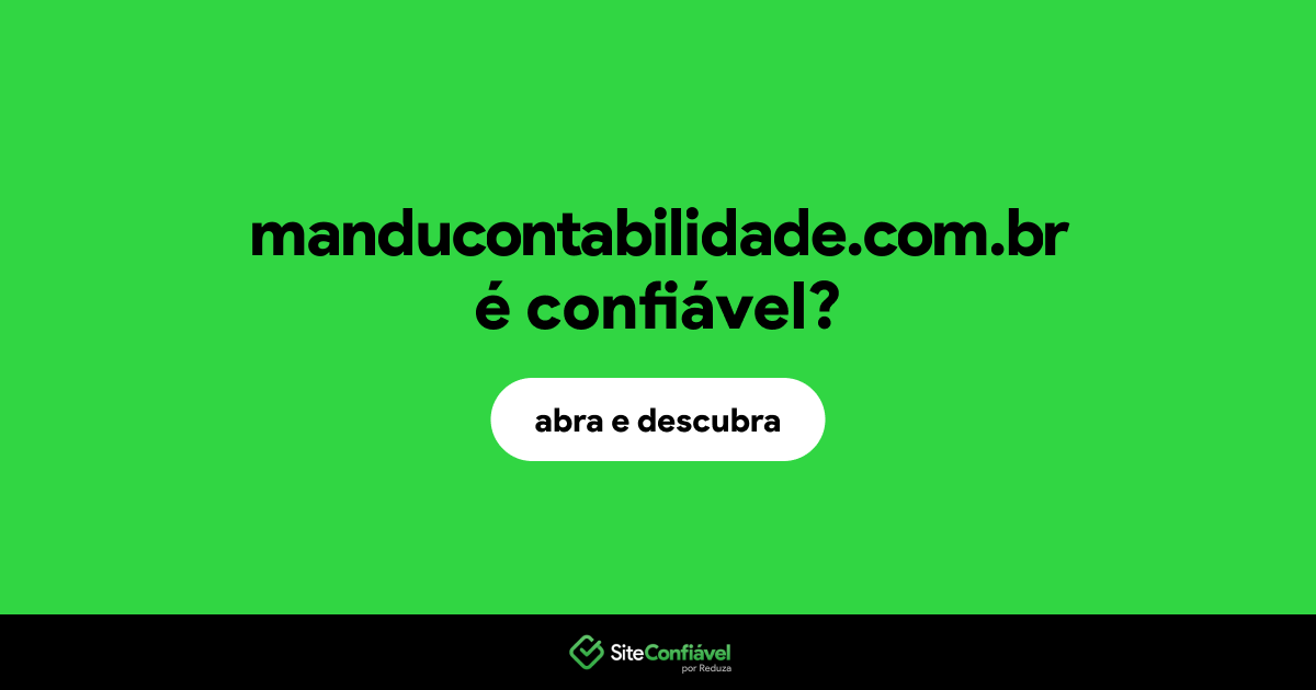 O site manducontabilidade.com.br é confiável?