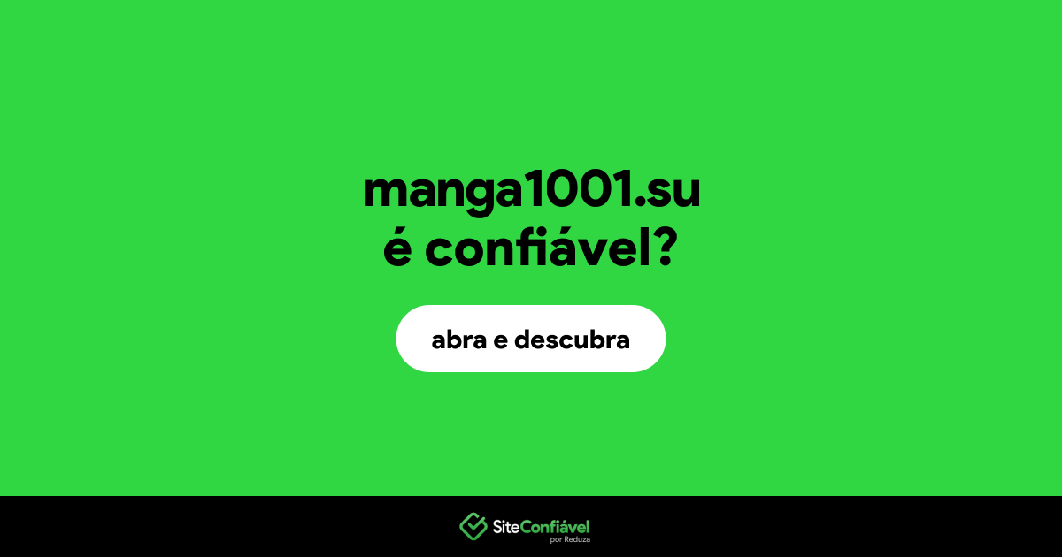 O site manga1001.su é confiável?
