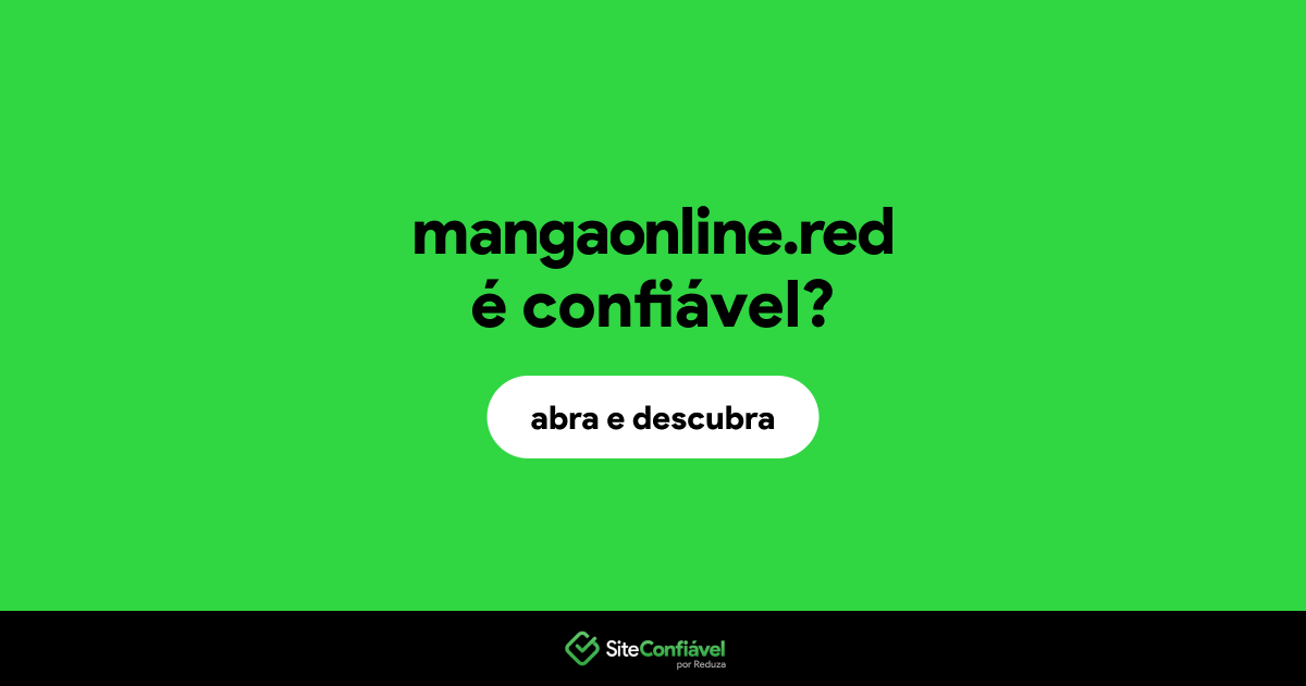 O site mangaonline.red é confiável?