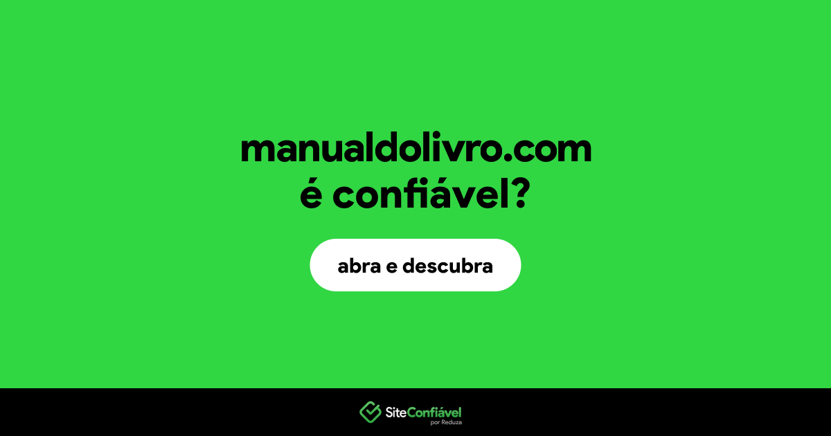 O site manualdolivro.com é confiável?