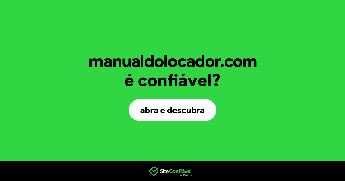 O site manualdolocador.com é confiável?