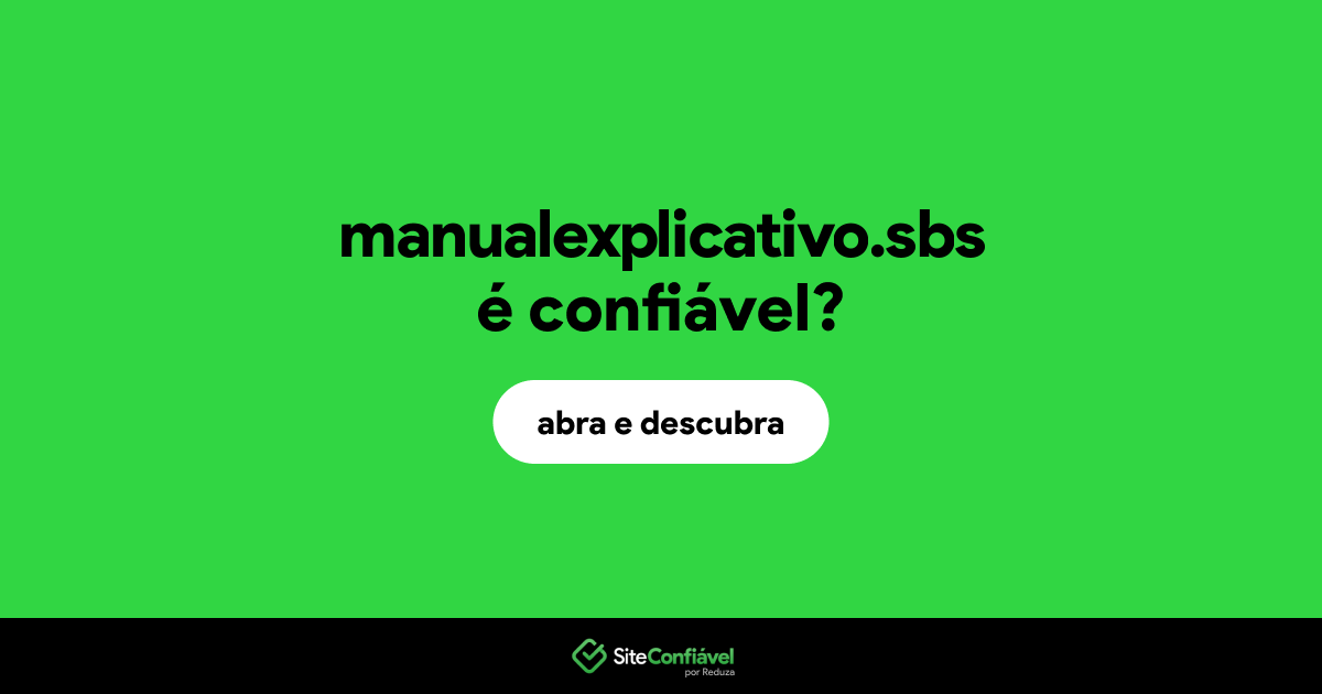 O site manualexplicativo.sbs é confiável?