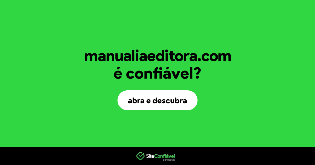 O site manualiaeditora.com é confiável?