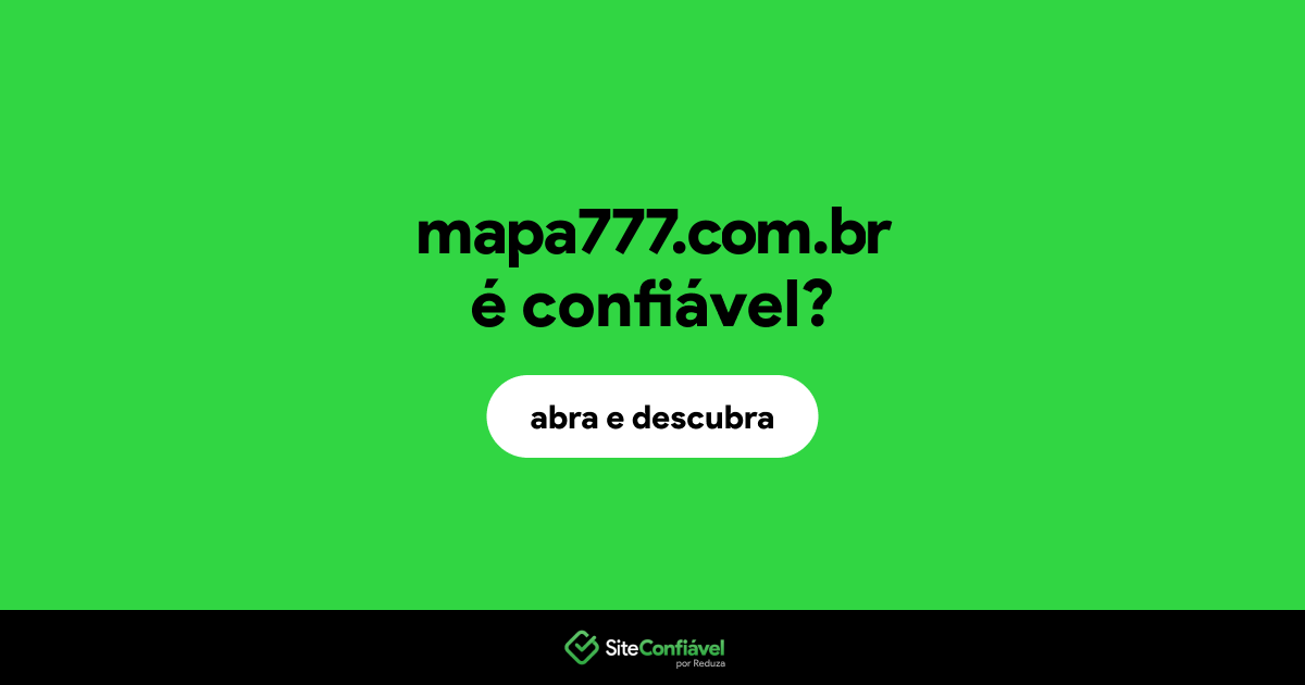 O site mapa777.com.br é confiável?