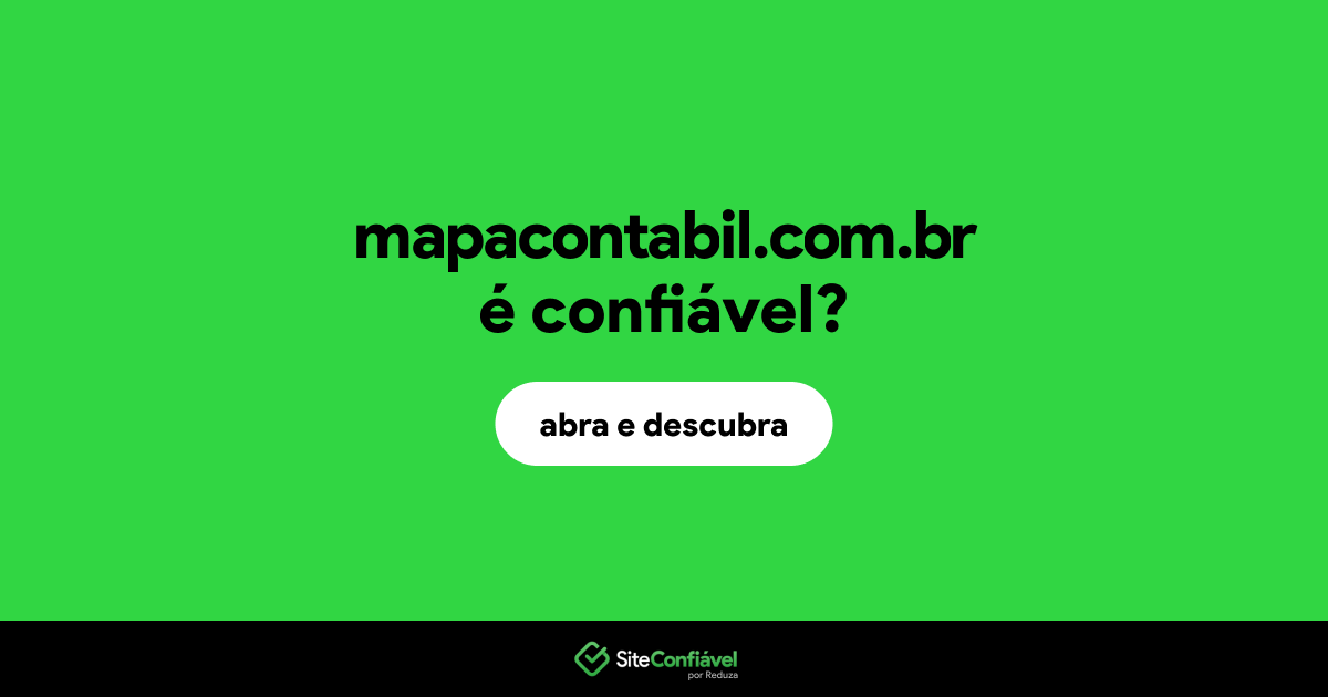 O site mapacontabil.com.br é confiável?