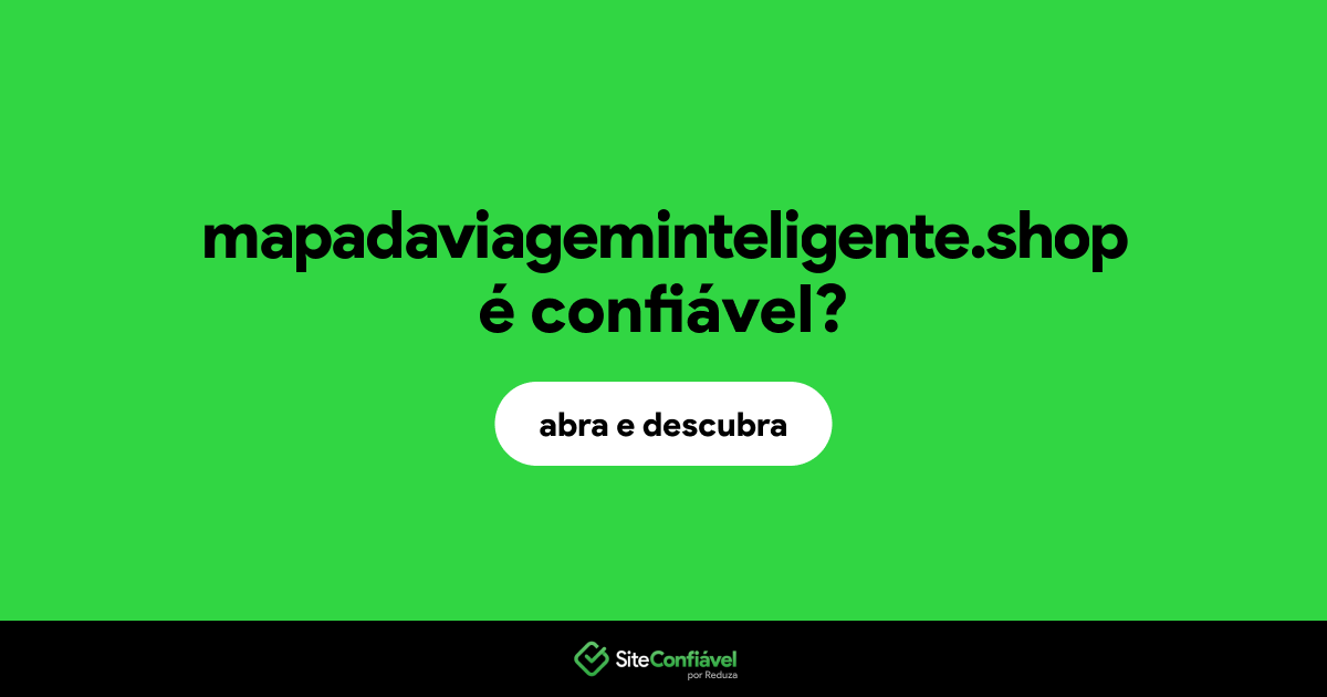 O site mapadaviageminteligente.shop é confiável?