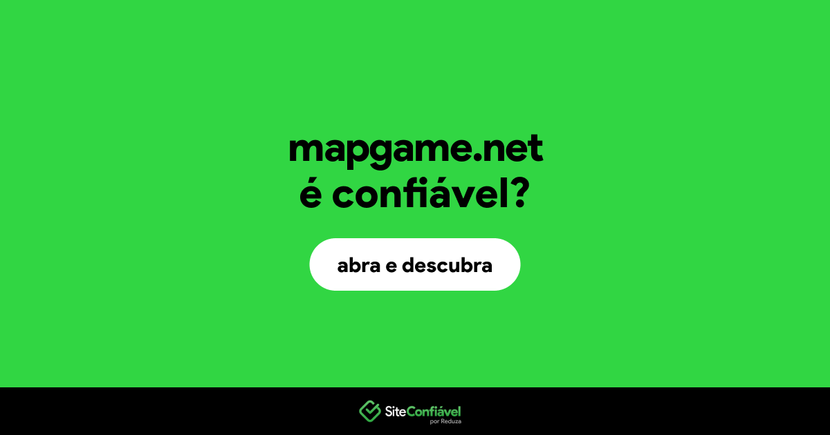 O site mapgame.net é confiável?
