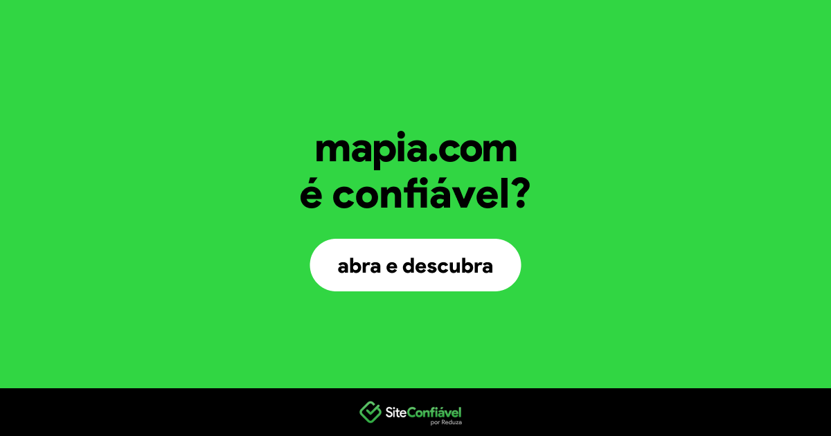 O site mapia.com é confiável?