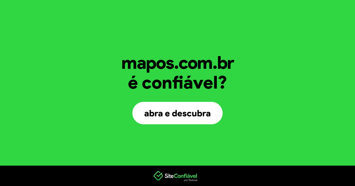 O site mapos.com.br é confiável?
