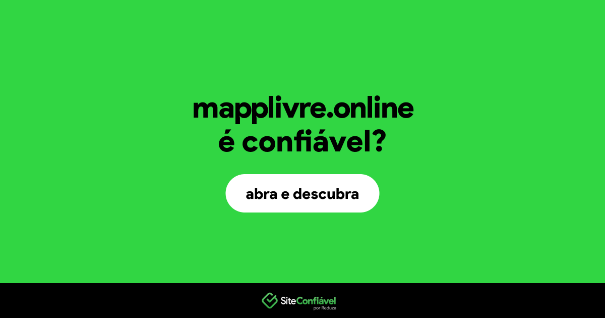 O site mapplivre.online é confiável?