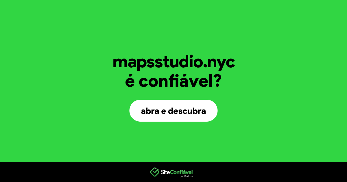 O site mapsstudio.nyc é confiável?