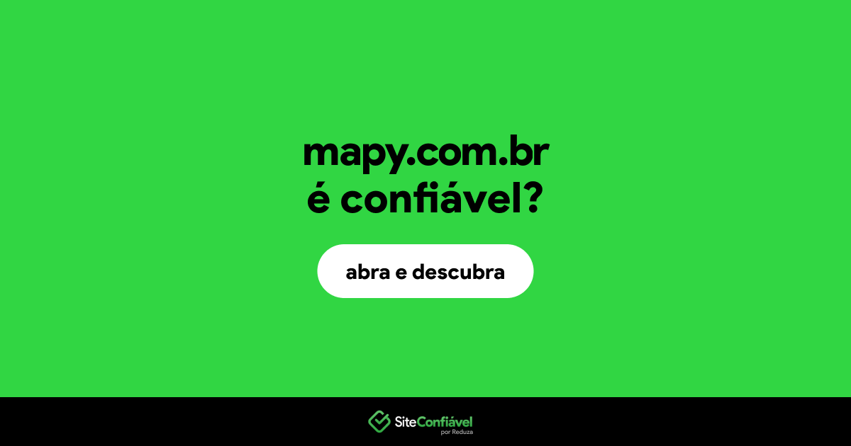 O site mapy.com.br é confiável?