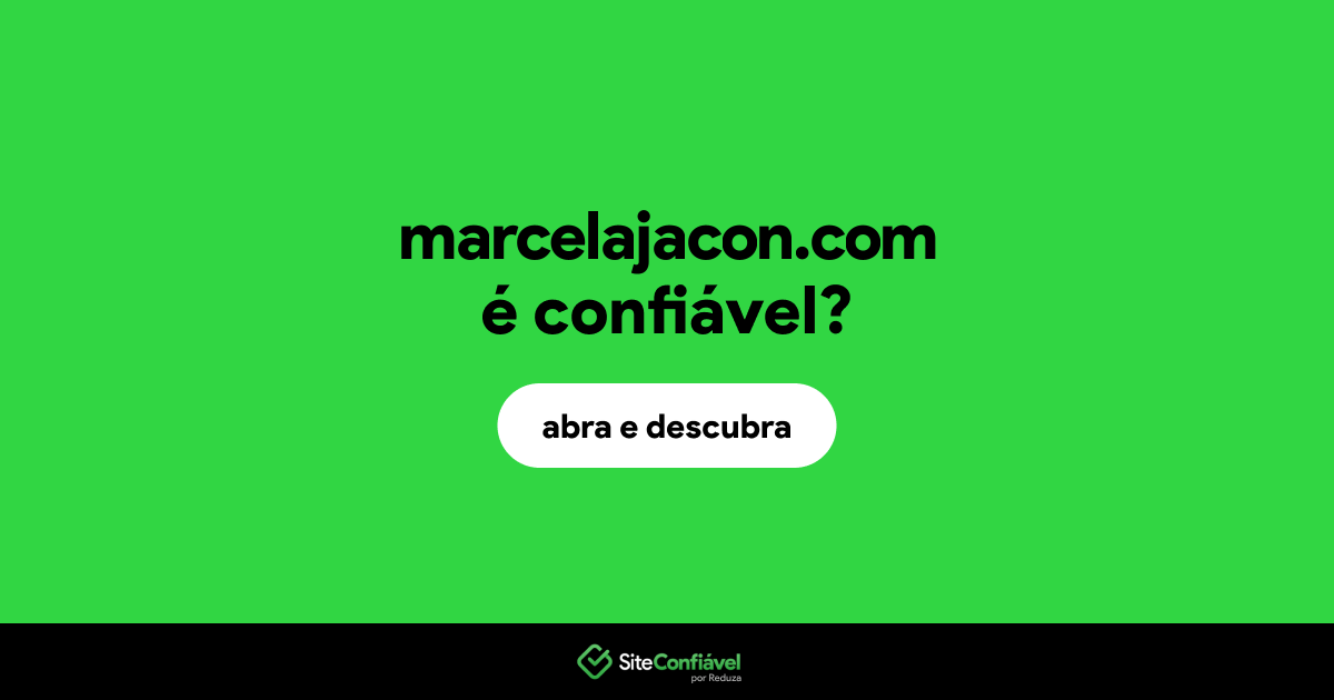 O site marcelajacon.com é confiável?
