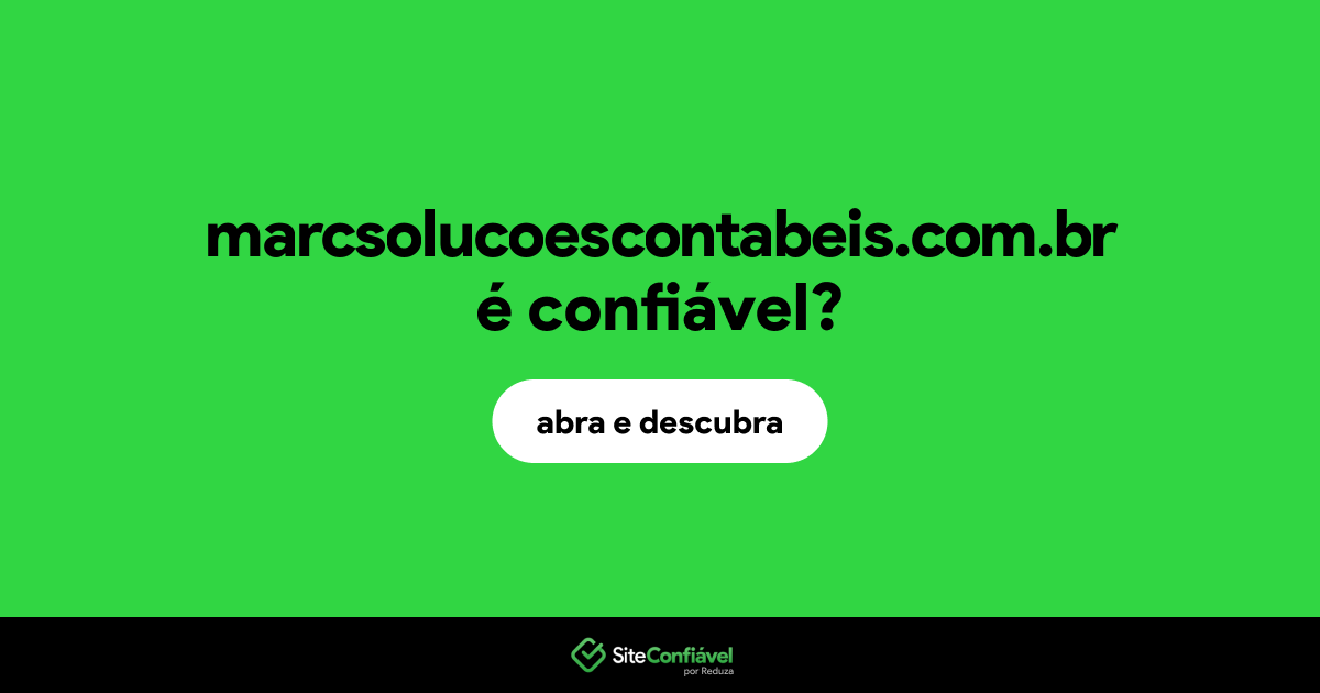O site marcsolucoescontabeis.com.br é confiável?
